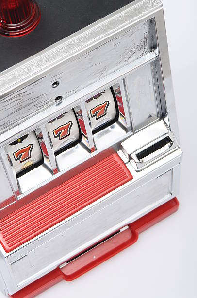 istock Slot machine and jackpot three seven 156300696