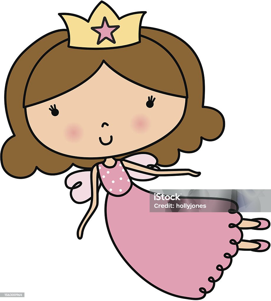 princess fairy Vector Illustration of a cute princess fairy Animal Body Part stock vector