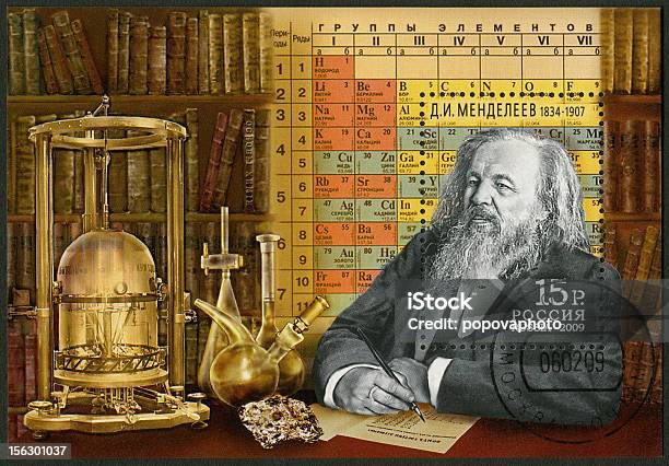 Foto de Rússia 2009 Dmitri Mendeleev e mais fotos de stock de Químico - Químico, Adulto, Cancelamento