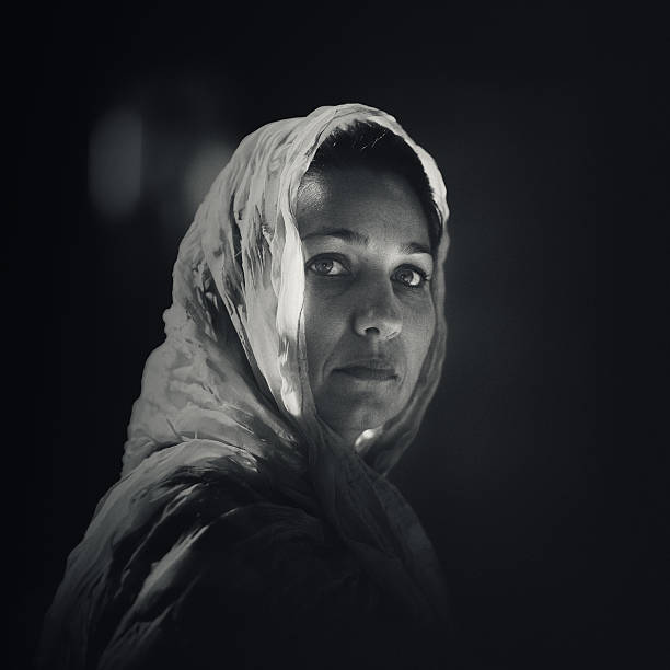istock woman with a head scarf 156304466