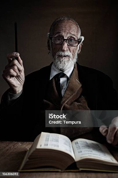 Old Teacher Lecturing Stock Photo - Download Image Now - Teacher, Senior Men, Teaching