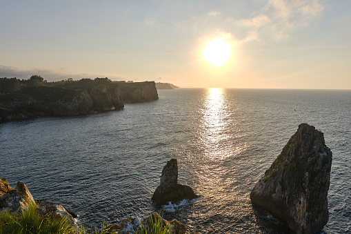 Sunset at the Cliffs of Hell ( acantilados del infierno ), Asturias, Spain