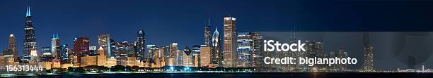 전체 시카고 스카이라인을 빠삐용 복합 시카고-일리노이에 대한 스톡 사진 및 기타 이미지 - 시카고-일리노이, 밤-하루 시간대, 스카이라인