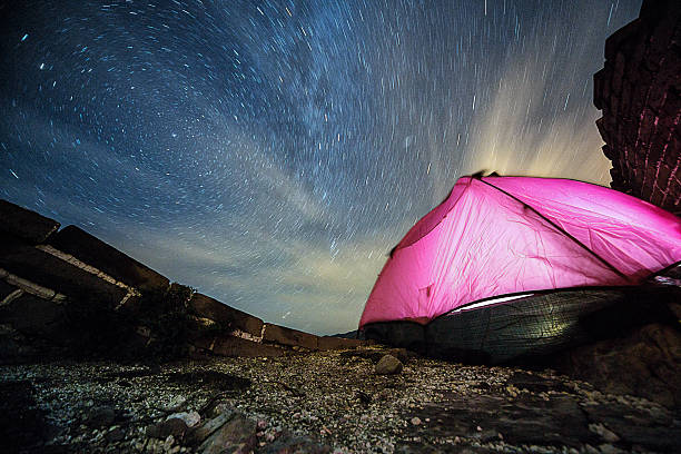 Camping on Great Wall of China