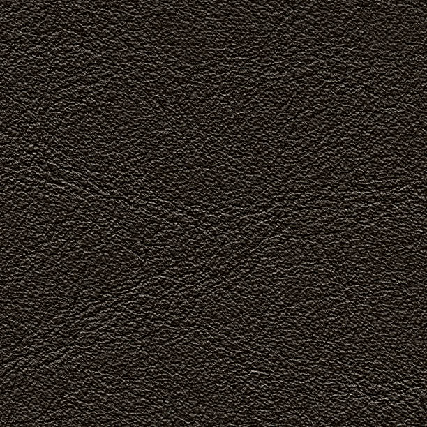 istock Seamless black natural leather background 156314061