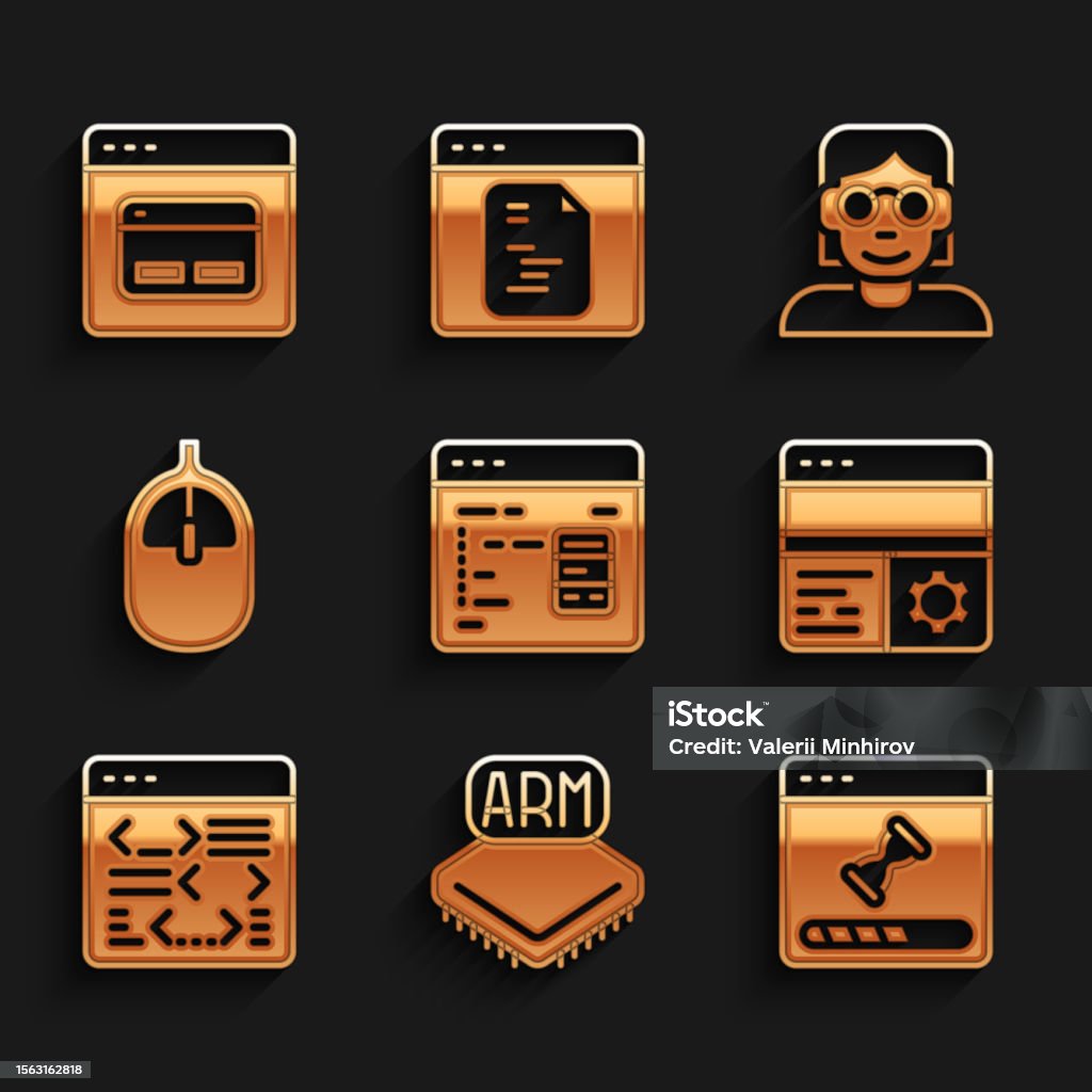 Set Software Processor Loading Data Window Debugging Computer Mouse ...