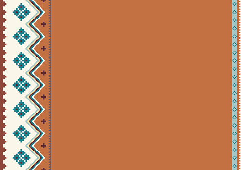 Native American pattern. Boho, ethnic tribal background with copy space for text. For brochure,  restaurant menu. Cinco de Mayo decor. Vector serape design. Native Mexico, Peru pattern.