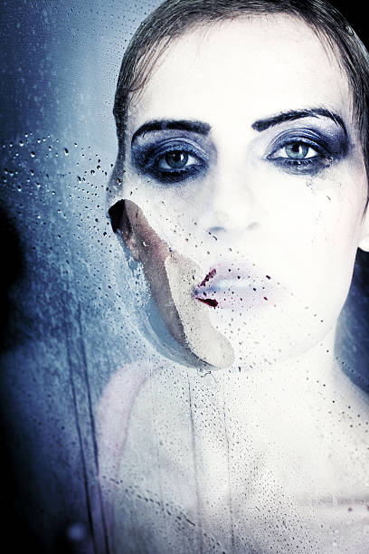 istock Woman behind glass 156320267