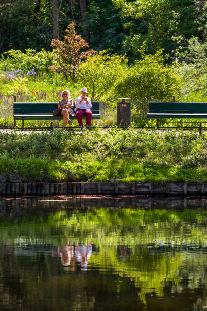 Berlin, Germany - May 31, 2023: The Tiergarten, beautiful park in central Berlin