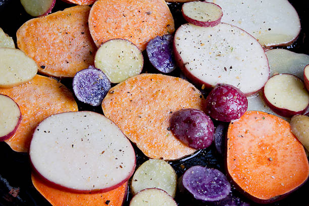 istock Fried Heirloom Potatoes and Yams 156325086