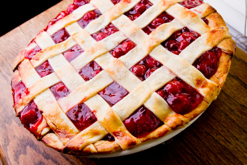 Homemade Cherry Pie fresh from the oven