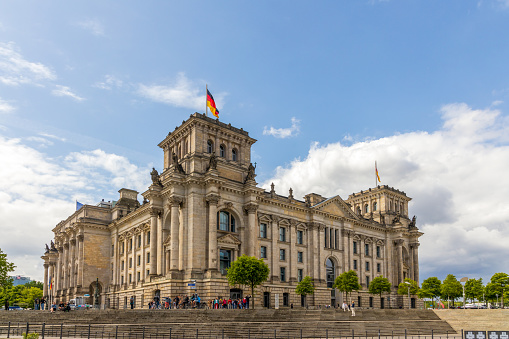 Berlin, Germany - May 31, 2023: The Reichstag building in Berlin, Germany