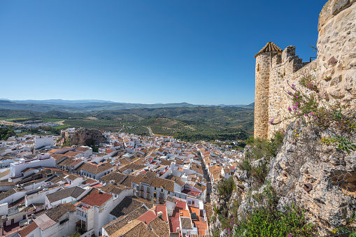 Aerial view of Olvera from Olvera Castle - Olvera, Andalusia, Spain