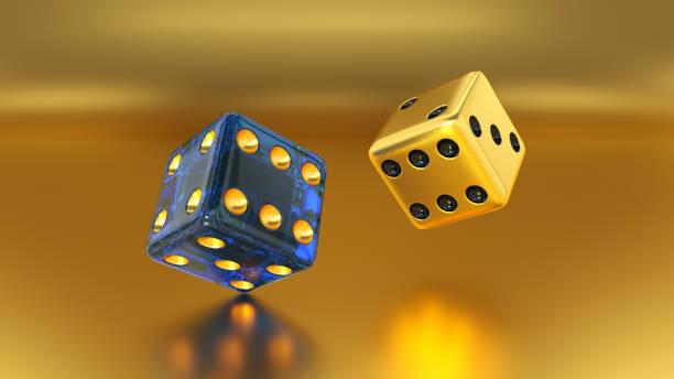 istock Golden Casino Dices 1563351492