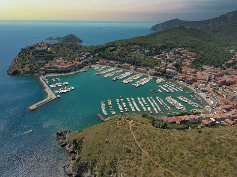 Panoramic view of Monaco marina