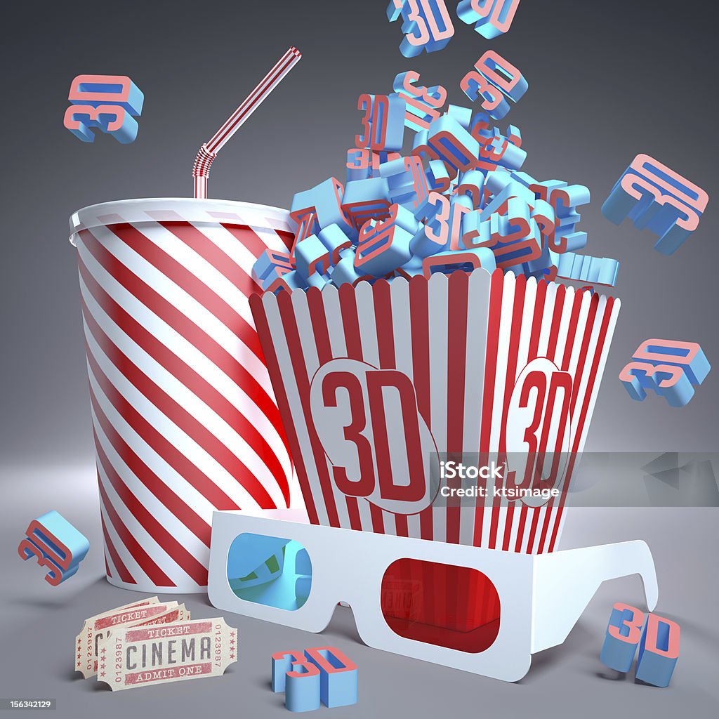 3 D - Lizenzfrei 3D-Brille Stock-Foto