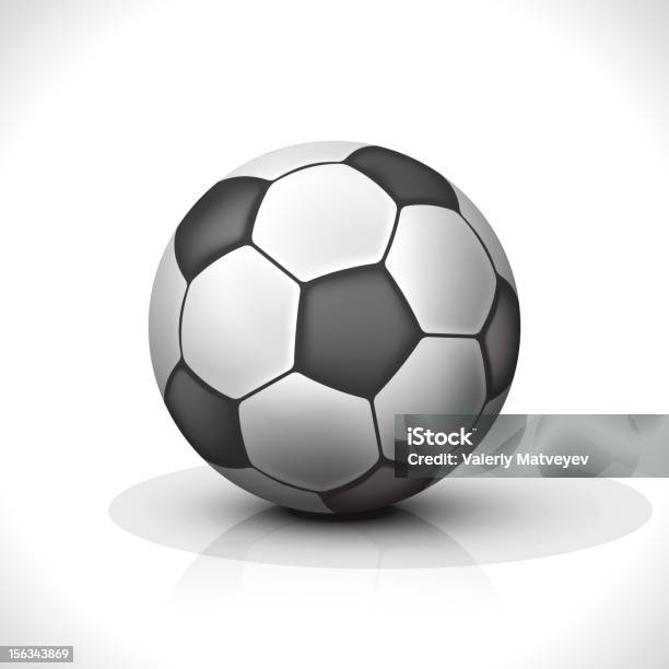 Футбольный Мяч — стоковая векторная графика и другие изображения на тему Футбольный мяч - Футбольный мяч, Без людей, Векторная графика