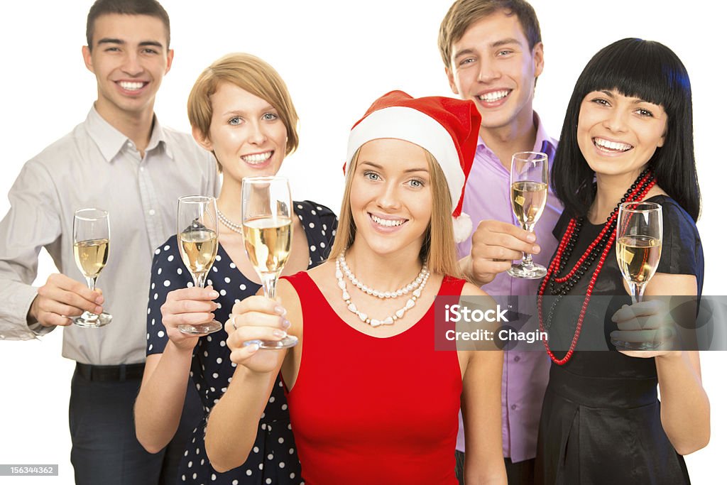 Heureux collègues nous vous souhaitons un joyeux Noël - Photo de Adulte libre de droits