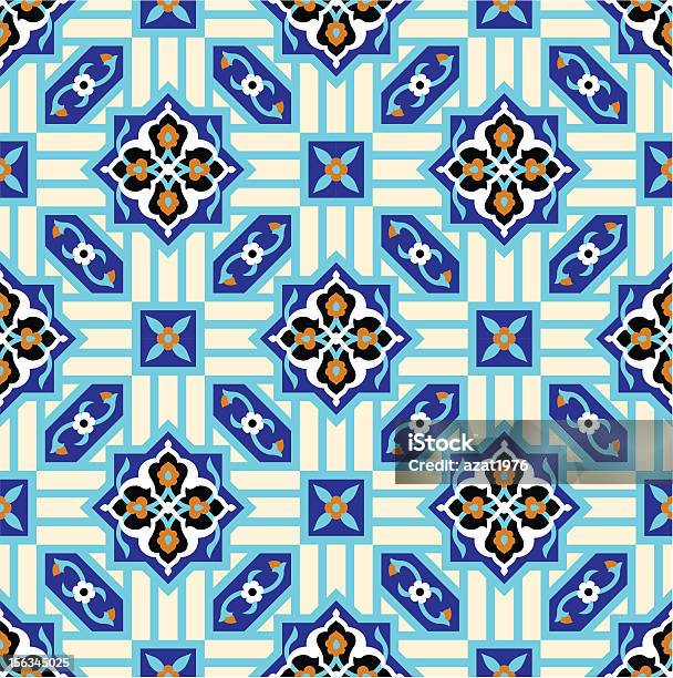 Seamless Pattern Di Due Jahrom - Immagini vettoriali stock e altre immagini di Arabesco - Stili - Arabesco - Stili, Architettura, Cultura del Medio Oriente