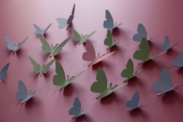istock Color paper butterflies 1563463966