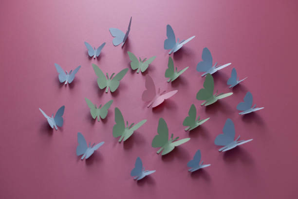 istock Color paper butterflies 1563464999