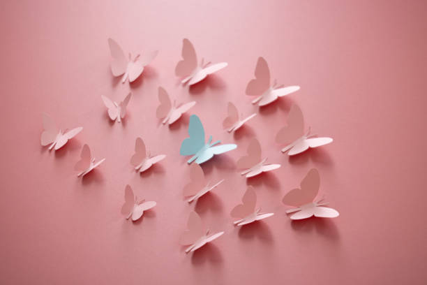 istock Color paper butterflies 1563465000