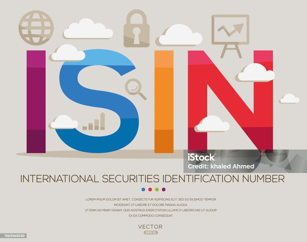 Isin International Securities Identification Number Stock Illustration
