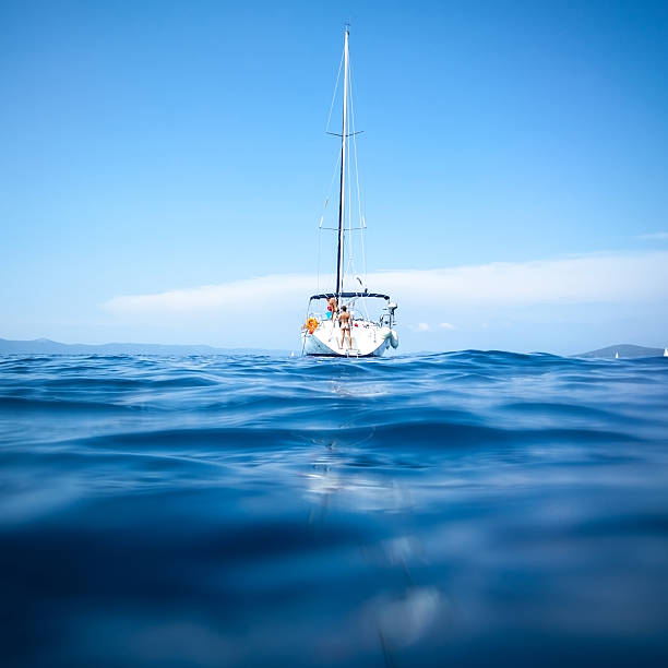 istock Sailboat sailing in the sea 156352532