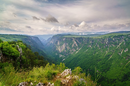 A breathtaking landscape of Durmitor National Park in Montenegro