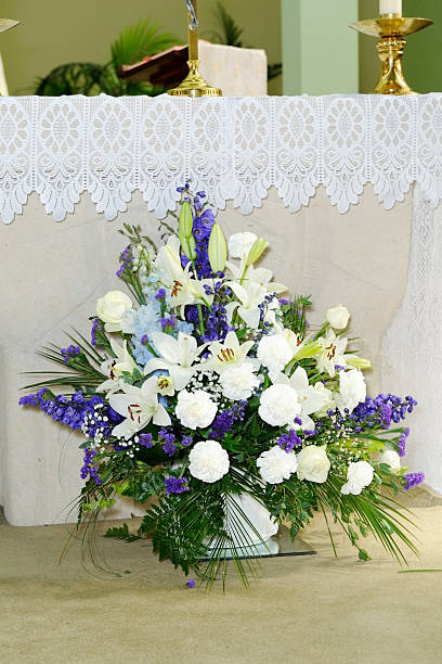 istock Church wedding flowers 156354719