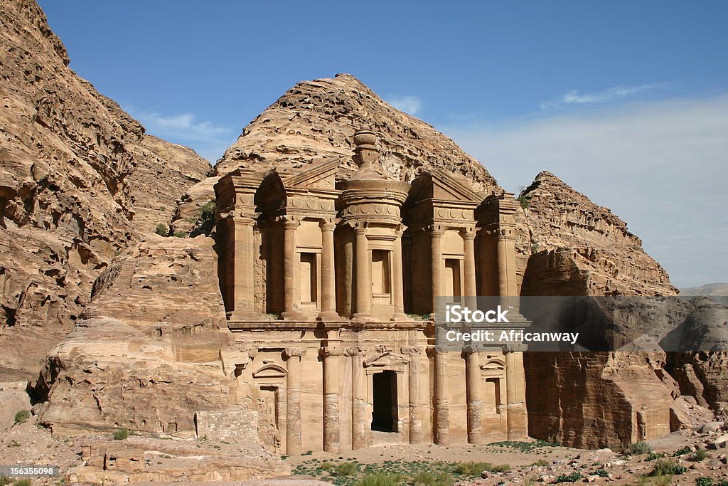 El Deir, o Mosteiro em Petra, Jordânia - Royalty-free Alexandre o Grande Foto de stock