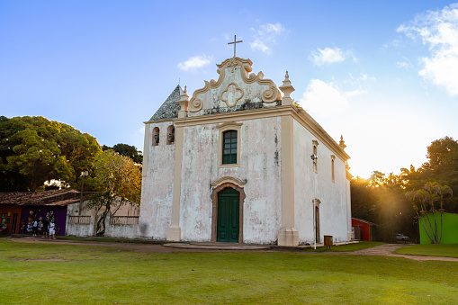 church of Nossa Senhora da Pena in the old city historic center of Porto Seguro in the State of Bahia Brazil