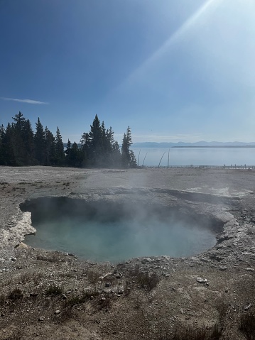 hot spring in yellowstone national park