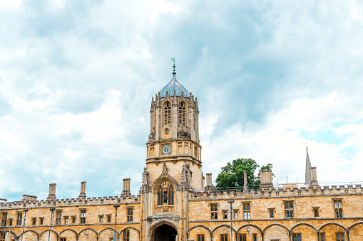 Old building in Christ Church, Oxford University, Oxfordshire, UK