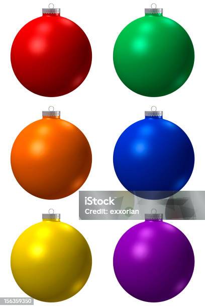 Colcorful Christmas Ball Stock Photo - Download Image Now - Blue, Bright, Christmas