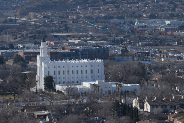 St. George Utah Mormon Temple Skyline