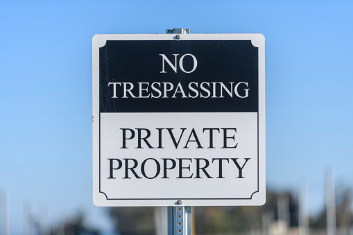 No Trespassing Private Property Metal Sign