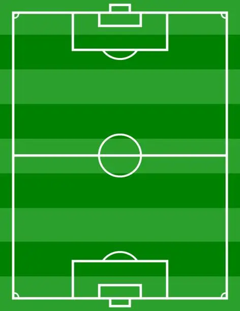 Vector illustration of Football Field. Vector illustration.
