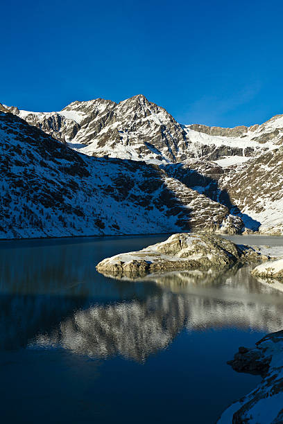 Reflejo de invierno - foto de stock