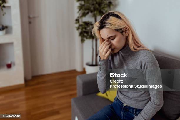 Me And My Stuffy Nose Stock Photo - Download Image Now - Paranasal Sinus, Physical Pressure, Nose