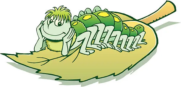 Vector illustration of Caterpillar