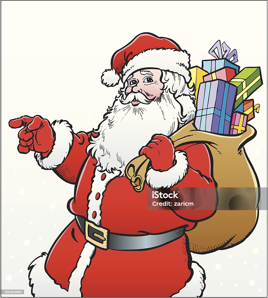 Santa Natale - arte vettoriale royalty-free di Babbo Natale