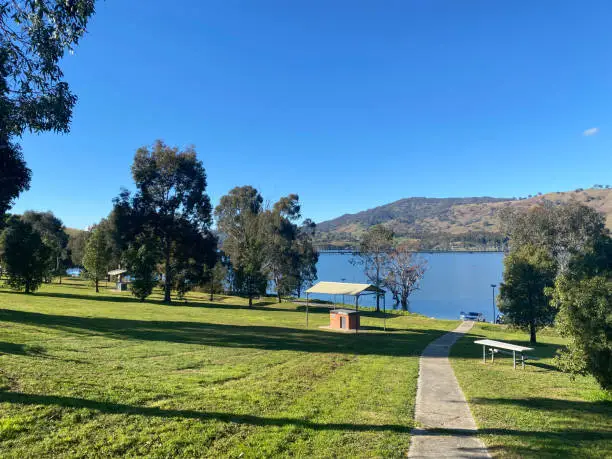Photo of Apex Park is a popular parkland located on Lake Hume, is known as The Pines at Albury, New South Wales, Australia.