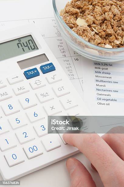 Calculating Daily Nutrition Intake Stock Photo - Download Image Now - Adult, Bowl, Breakfast