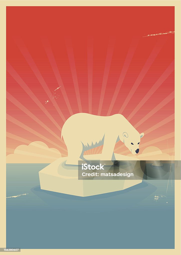 Guardar Urso polar poster - Royalty-free Urso polar arte vetorial