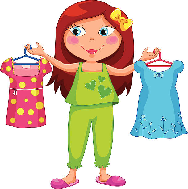 1,000+ Girl Getting Dressed Stock Illustrations, Royalty-Free