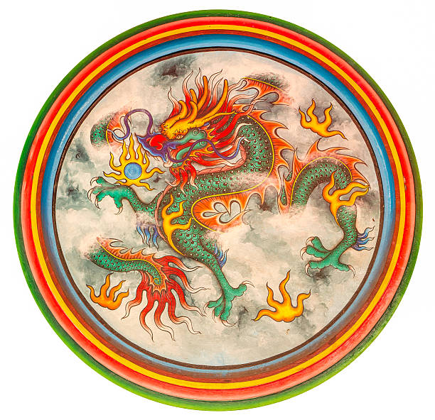 istock Dragon painting on wall 156382114