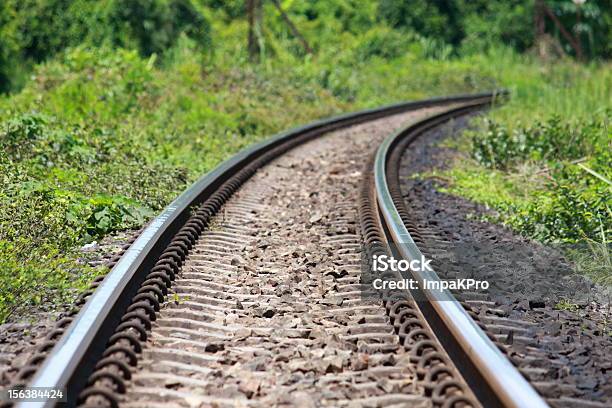 Foto de Trem De Ferro e mais fotos de stock de Estrada de ferro - Estrada de ferro, Ferro - Metal, Arbusto