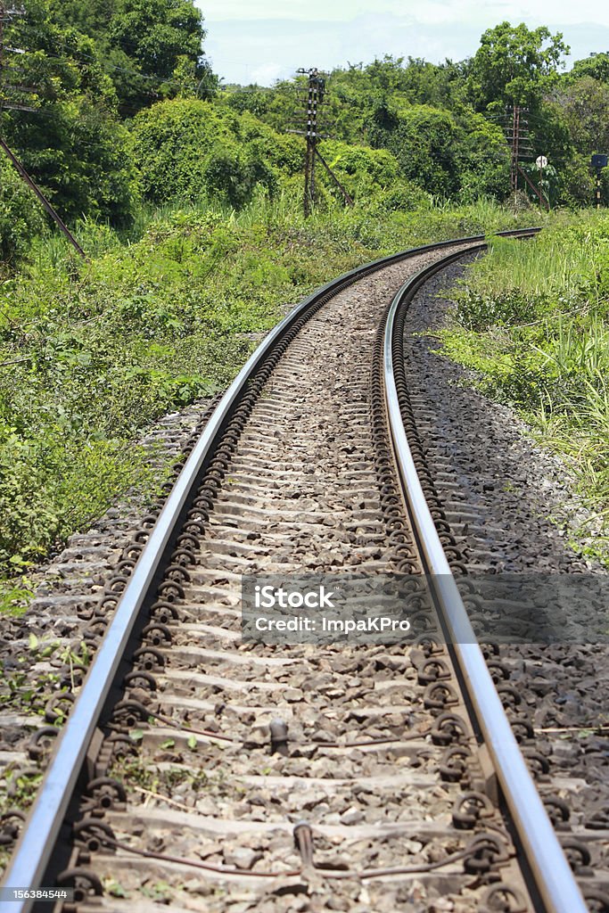 Bahnhof Bügeleisen - Lizenzfrei Bahngleis Stock-Foto