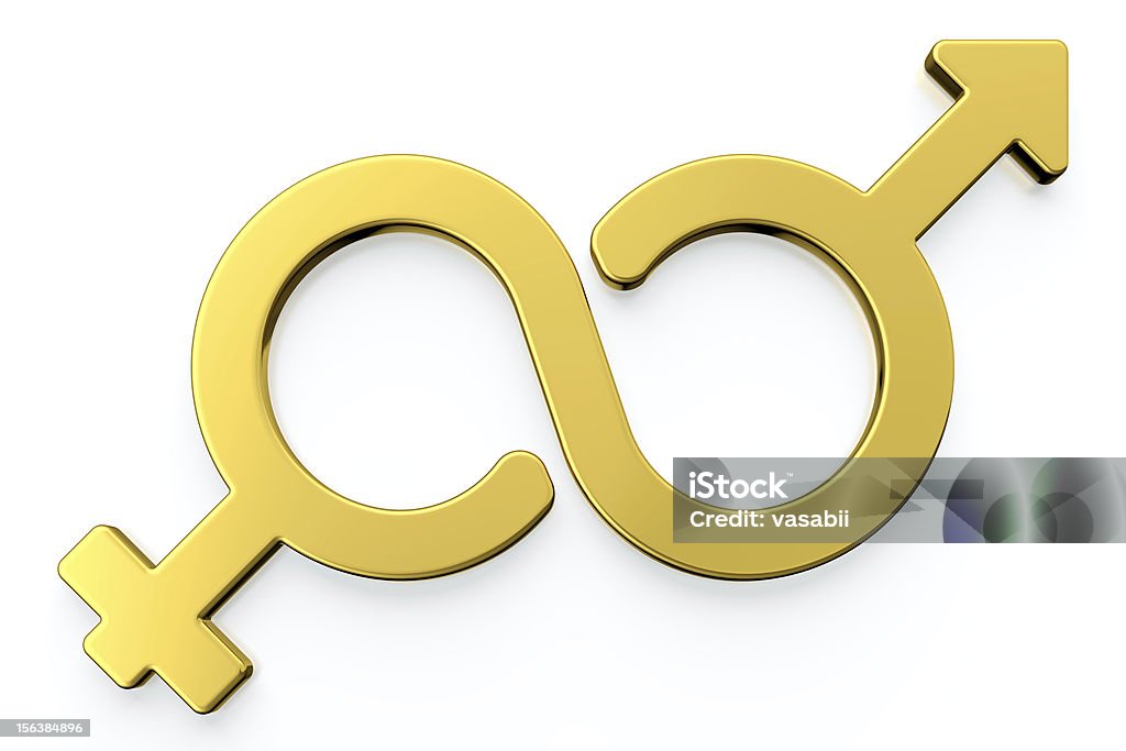 Símbolos de sexo masculino e do sexo feminino. - Royalty-free Abstrato Foto de stock